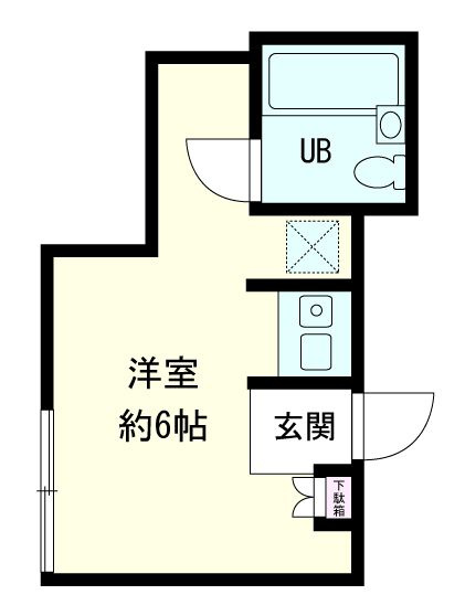 ヴィラ堀船Ⅰの間取り|間取りです。