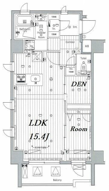 メイクス浅草ＥＡＳＴの間取り|間取りです。