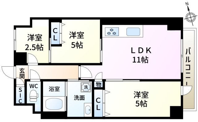 ルネフラッツ新小岩の間取り
