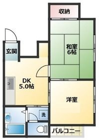 コーポイシイの間取り|間取りです。