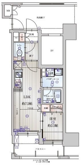 【間取り】 | 新品家具付きマンション大宮14(KaGood福岡) | ※間取りと異なる場合は現状を優先します。