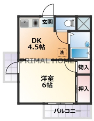 【間取り】 | アジュール片倉