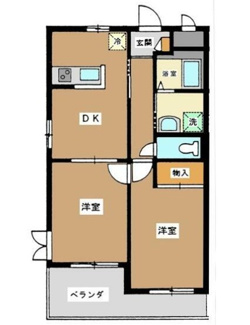【間取り】 | ハイムＫ２ | 間取りです。