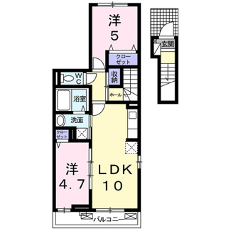 【間取り】 | アルドーレ　ブラン