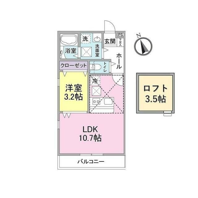 丘の上テラス菊名Ｂ棟の間取り