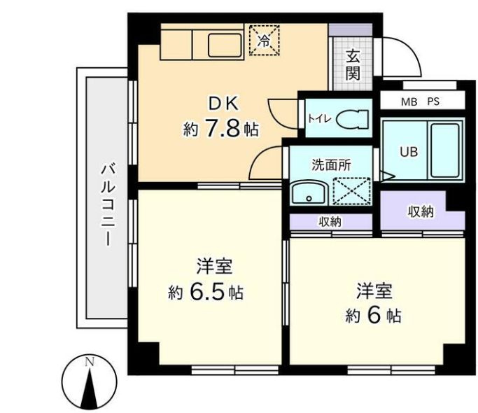 リバティーハイム田端の間取り