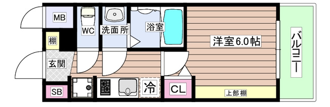 【間取り】 | プレサンス京橋GREEN YARDレアルテ