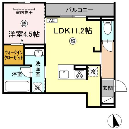 サンコートＨＩＫＡＲＩの間取り|※同じ間取りの別部屋のお写真です※