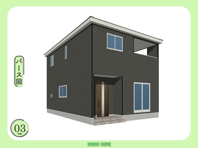 唐津市鏡-第9 全5棟の外観|■■3号棟／完成予想パース図■■