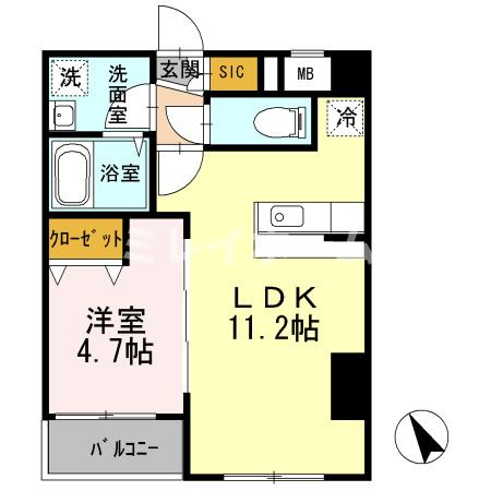 プランドール大森東の間取り