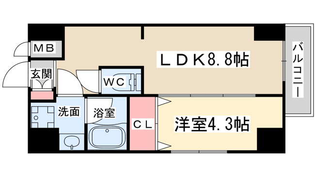 【間取り】 | ヴェルレジデンス天満