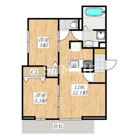 Noble Villa 針ヶ谷の間取り|間取り図です☆