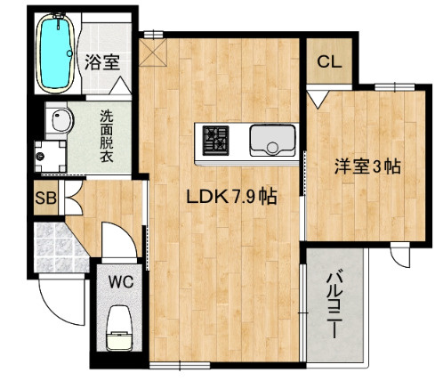 【間取り】 | エクシア前原駅A棟　★プライスホームなら仲介手数料が割引価格です！★
