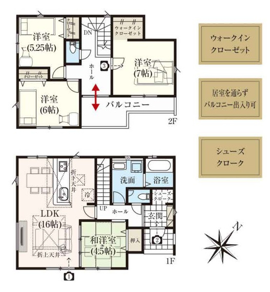 松戸市中和倉12期の間取り