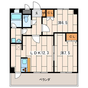 サンライト緑園の間取り|間取り図