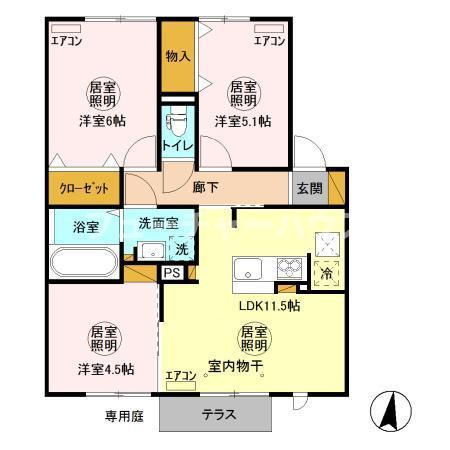 グランマーレ　Ｑの間取り