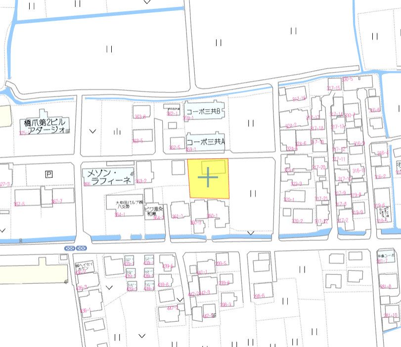 倉庫)八女市吉田字夫丸の地図