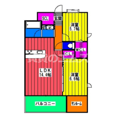 【間取り】 | メルディアキューブ桜並木 | メルディアキューブ桜並木の間取り