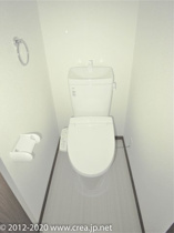 コンパクトで使いやすいトイレです