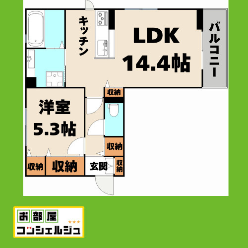 ミエル　ジャルダンの間取り