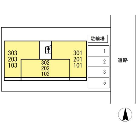 ミエル　ジャルダンの区画図
