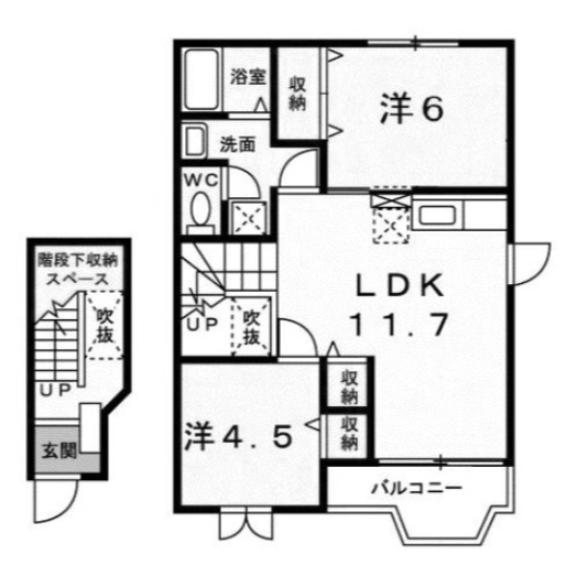 【間取り】 | ヴィラ・グリシーヌⅠ