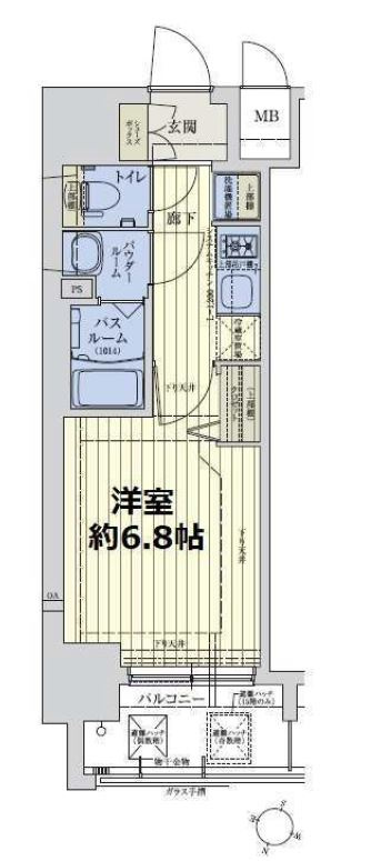 スワンズシティ新大阪ヴィーヴォの間取り