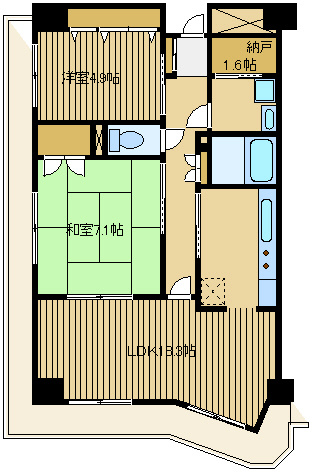 【間取り】 | N・FプラザⅡ