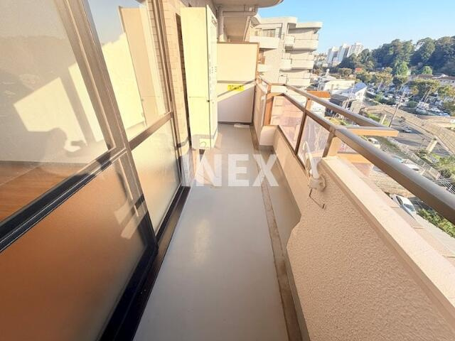 横浜市港南区上永谷４丁目の賃貸マンションのバルコニー