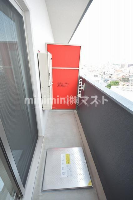 グランパシフィック中川のバルコニー