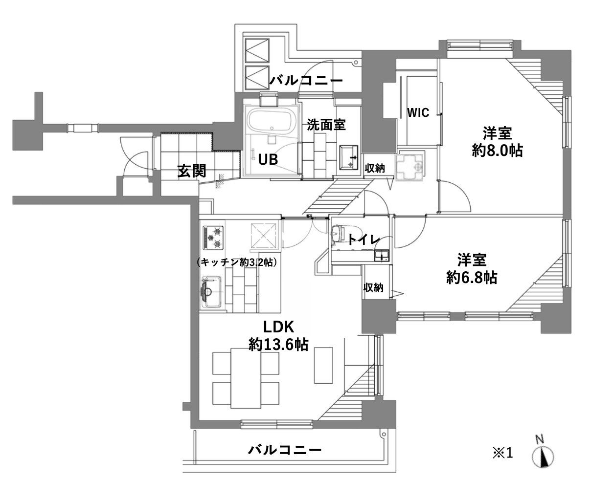 ユニーブル江戸川橋の間取り