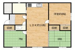 網走郡美幌町仲町２丁目75－1の間取り
