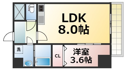 【間取り】 | クローバー・レジデンス玉造　仲介手数料無料