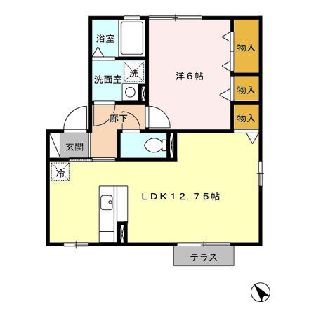 アーバンコートDの間取り