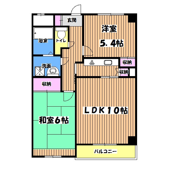 【間取り】 | 昭島コートエレガンスＣ棟