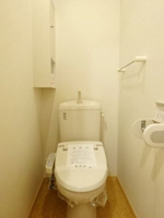 落ち着いた色調のトイレです