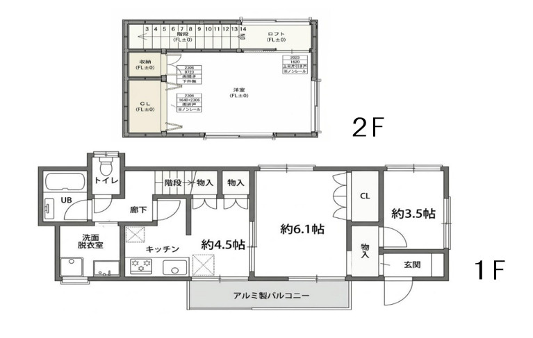 ベルローザⅡの間取り