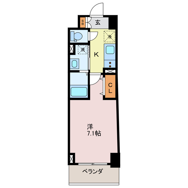 MISTRAL姫路駅前Ⅶ 高尾町の間取り