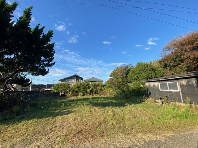 秋田市下浜長浜の前面道路含む現地写真