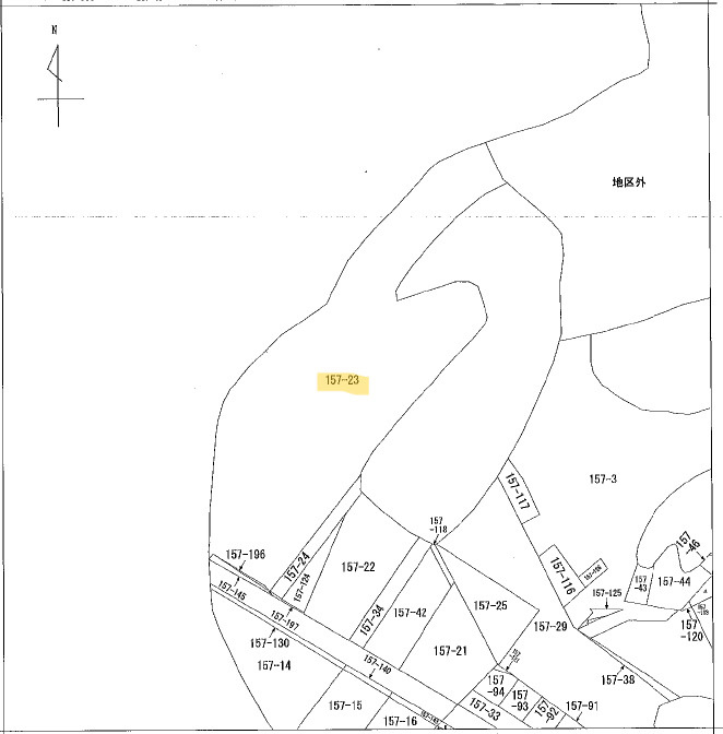 秋田市下浜長浜の土地図