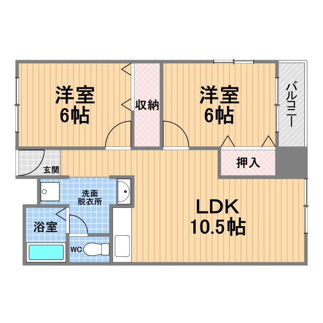 サンビルダー甲子園パークサイドの間取り