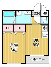 能登フラッツの間取り