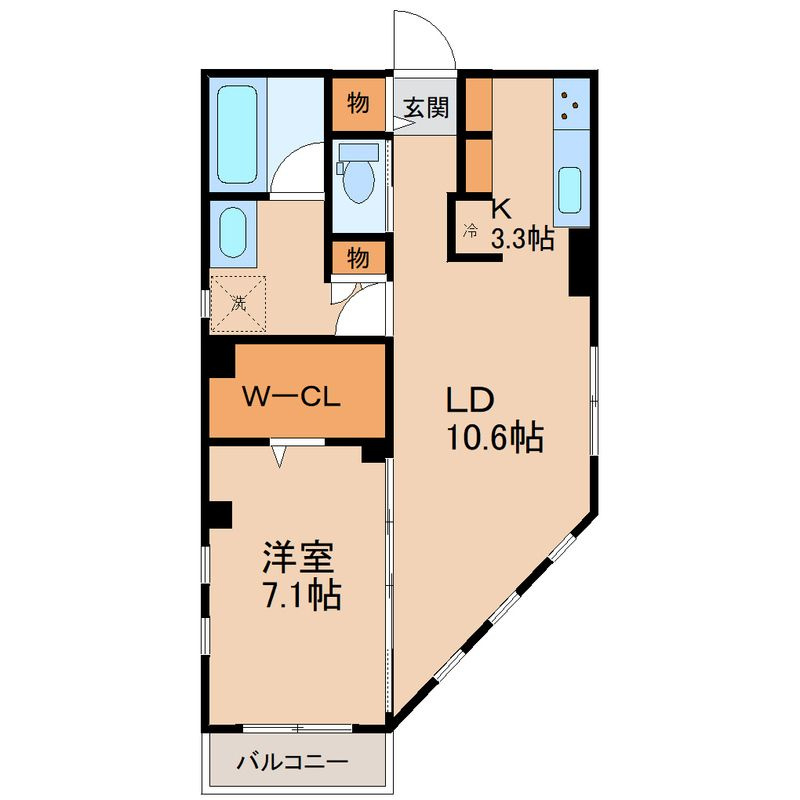 ラシーネ平井Ⅱの間取り