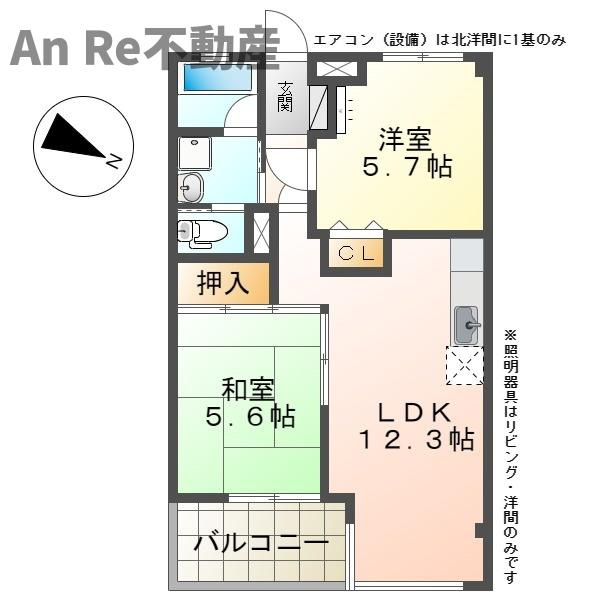 川口市戸塚南２丁目の賃貸マンションの間取り