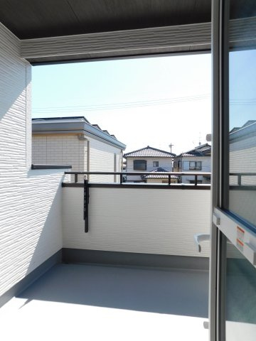名古屋市港区春田野２丁目の新築一戸建のバルコニー|◇バルコニー◇　　洗面室から出入りできるインナーバルコニー♪
