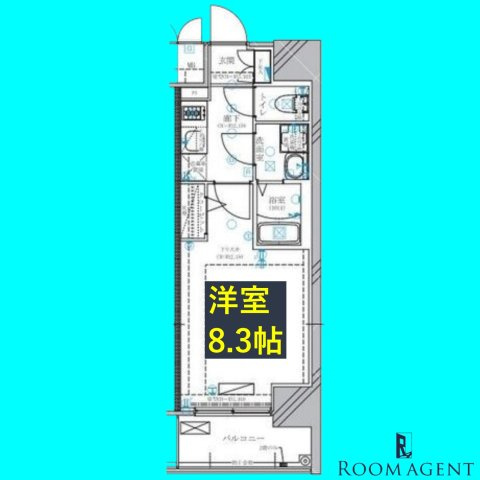 ディアレイシャス名古屋太閤通Ⅳの間取り