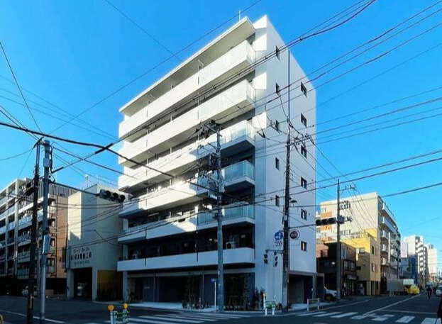 JU TOWER FRONT 亀沢の外観|外観は落ち着いています