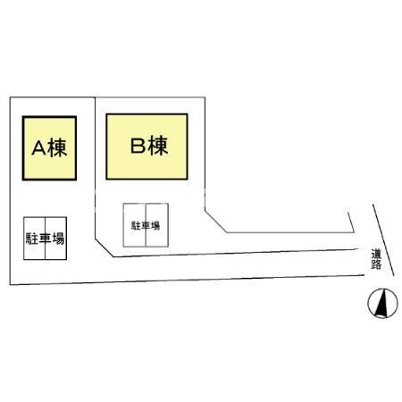 クレール　Ｂの区画図|高崎、前橋のお部屋探しはエンドスケープまで！お客様の理想お聞かせ下さい♪