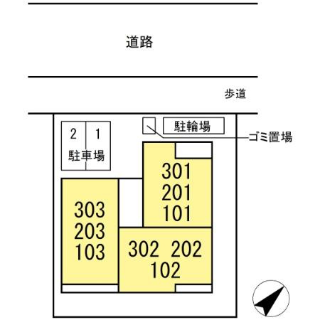 ハイネス妙典の区画図