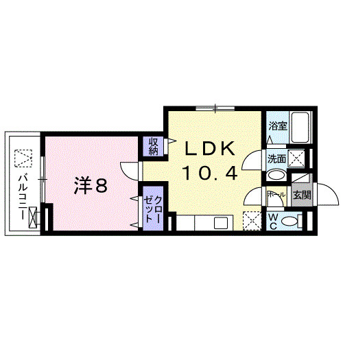アルセ　デ　オリーブ　切戸町の間取り
